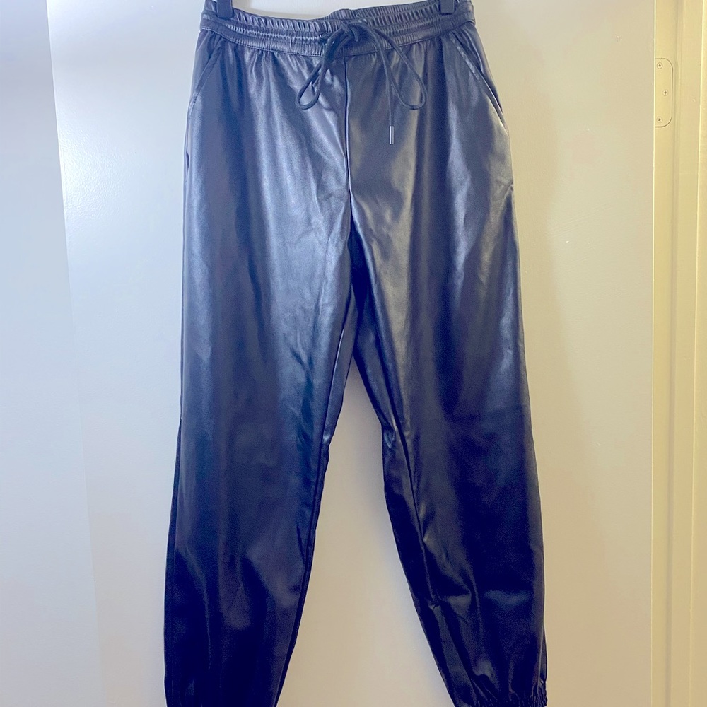 Small pleather joggers from Target